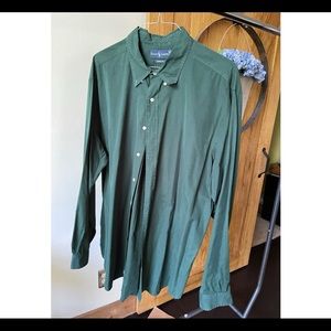 Ralph Lauren Polo green button down XXL
